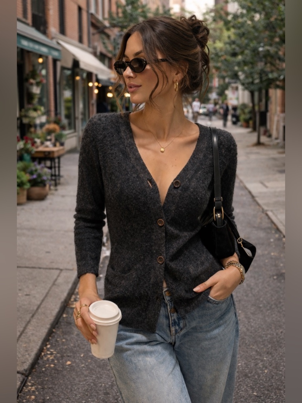 Étoile Isabel Marant Wool Blend Cardigan | Cozy Luxe Parisian Chic Medium